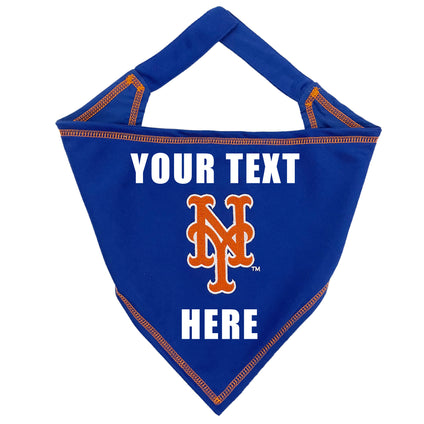 New York Mets Tie Around Bandana - Personalize