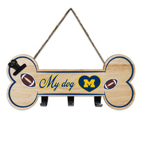 MICHIGAN BONE SHAPE SIGN WITH HOOKS