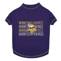 Minnesota Vikings Stripe Text Tee Shirt