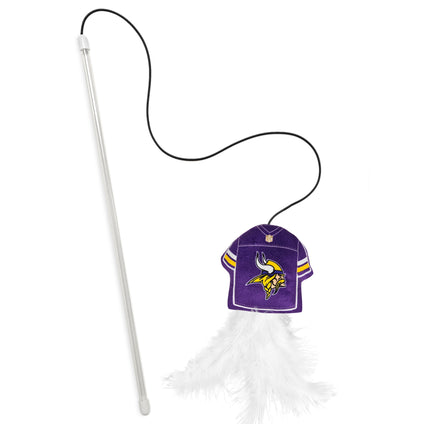 MINNESOTA VIKINGS TEAM JERSEY WAND WITH CAT NIP