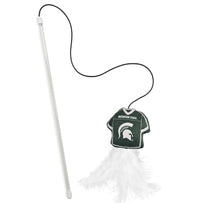 MICHIGAN STATE SPARTANS TEAM JERSEY WAND WITH CAT NIP