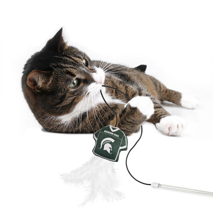 MICHIGAN STATE SPARTANS TEAM JERSEY WAND WITH CAT NIP
