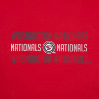 Washington Nationals Stripe Text Tee Shirt