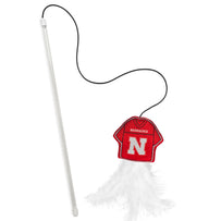 NEBRASKA HUSKERS TEAM JERSEY WAND WITH CAT NIP