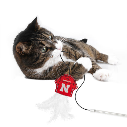 NEBRASKA HUSKERS TEAM JERSEY WAND WITH CAT NIP