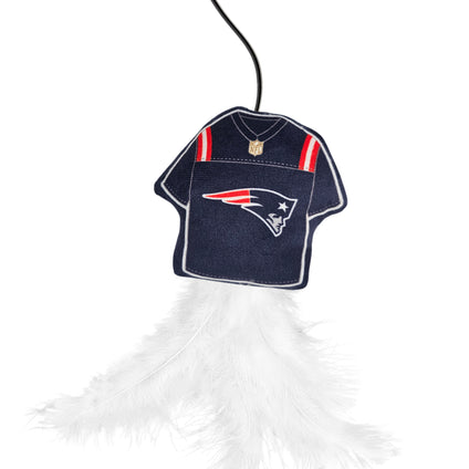 NEW ENGLAND PATRIOTS TEAM JERSEY WAND WITH CAT NIP