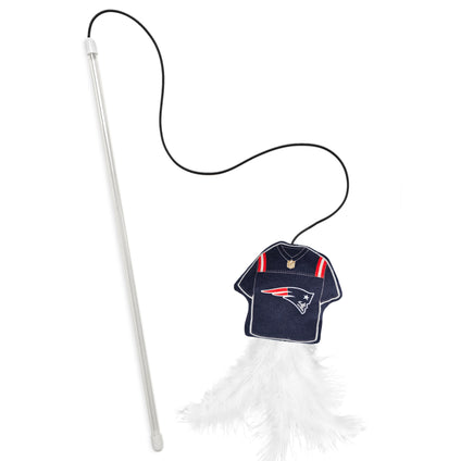 NEW ENGLAND PATRIOTS TEAM JERSEY WAND WITH CAT NIP