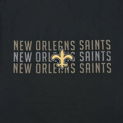 New Orleans Saints Stripe Text Tee Shirt