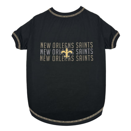 New Orleans Saints Stripe Text Tee Shirt