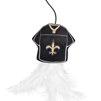 NEW ORLEANS SAINTS TEAM JERSEY WAND WITH CAT NIP