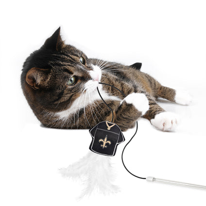 NEW ORLEANS SAINTS TEAM JERSEY WAND WITH CAT NIP