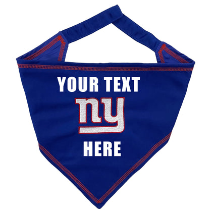 New York Giants Tie Around Bandana - Personalize