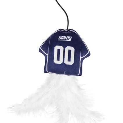 NEW YORK GIANTS TEAM JERSEY WAND WITH CAT NIP