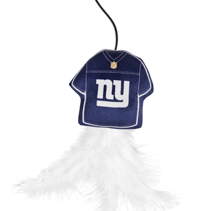 NEW YORK GIANTS TEAM JERSEY WAND WITH CAT NIP