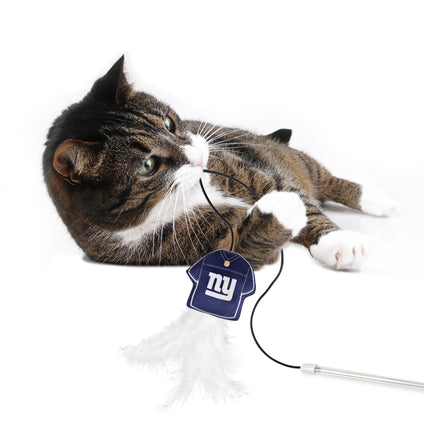 NEW YORK GIANTS TEAM JERSEY WAND WITH CAT NIP