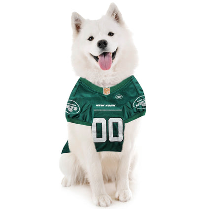 New York Jets Pet Striped Jersey