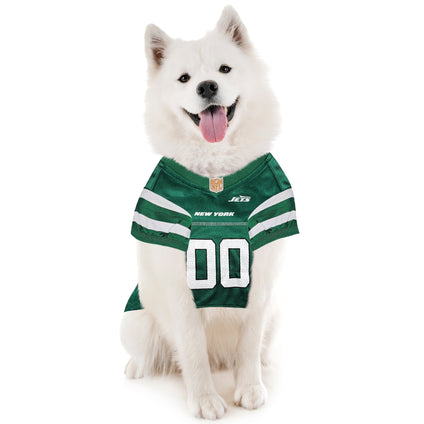 New York Jets Pet Striped Jersey
