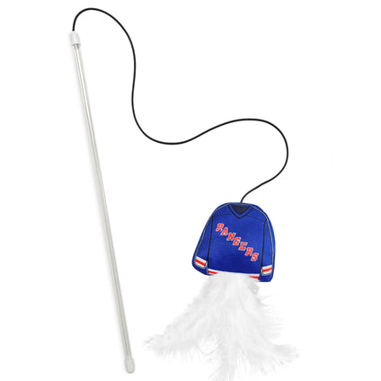 NEW YORK RANGERS TEAM JERSEY WAND WITH CAT NIP