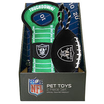 Las Vegas Raiders 2pc Pet Toy Boxset