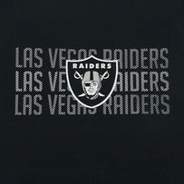 Las Vegas Raiders Saints Stripe Text Tee Shirt