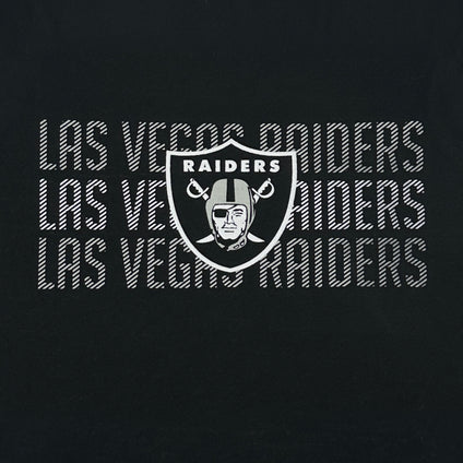 Las Vegas Raiders Saints Stripe Text Tee Shirt