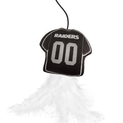 LAS VEGAS RAIDERS TEAM JERSEY WAND WITH CAT NIP