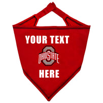 Ohio State Tie Around Bandana - Personalize