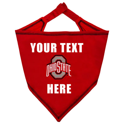 Ohio State Tie Around Bandana - Personalize