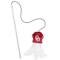 OKLAHOMA SOONERS TEAM JERSEY WAND WITH CAT NIP