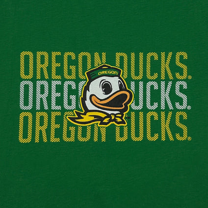 Oregon Stripe Text Tee Shirt