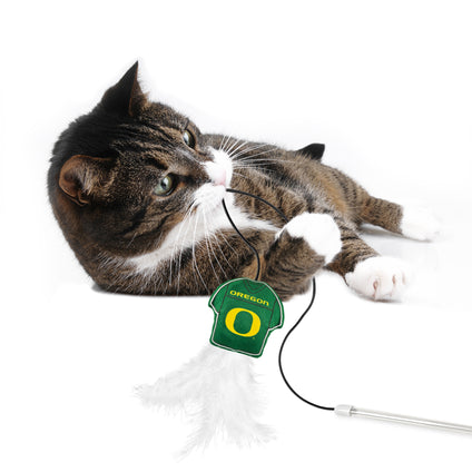 OREGON DUCKS TEAM JERSEY WAND WITH CAT NIP