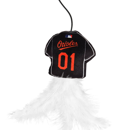 BALTIMORE ORIOLES TEAM JERSEY WAND WITH CAT NIP
