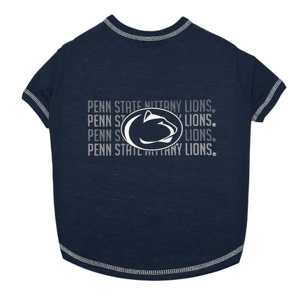 Penn State Pet Stripe Text Tee Shirt