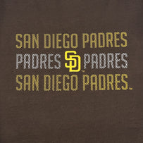 San Diego Padres Stripe Text Tee Shirt