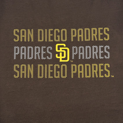 San Diego Padres Stripe Text Tee Shirt