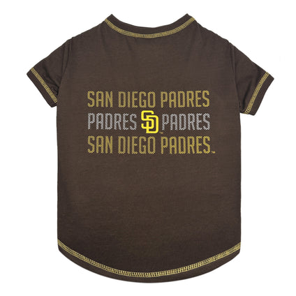 San Diego Padres Stripe Text Tee Shirt