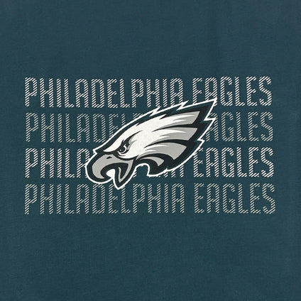 Philadelphia Eagles Stripe Text Tee Shirt