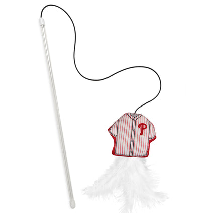 PHILADELPHIA PHILLIES TEAM JERSEY WAND WITH CAT NIP