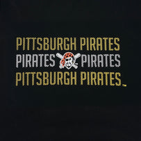Pittsburgh Pirates Stripe Text Tee Shirt