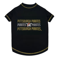 Pittsburgh Pirates Stripe Text Tee Shirt