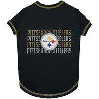 Pittsburgh Steelers Stripe Text Tee Shirt