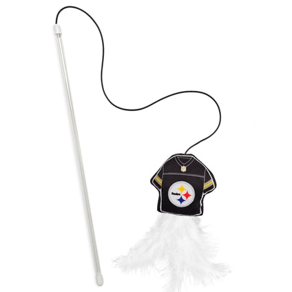 PITTSBURGH STEELERS TEAM JERSEY WAND WITH CAT NIP