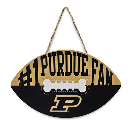 PURDUE FOOTBALL SHAPE SIGN