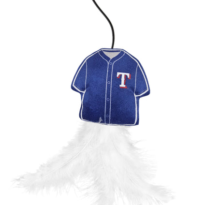 TEXAS RANGERS TEAM JERSEY WAND WITH CAT NIP