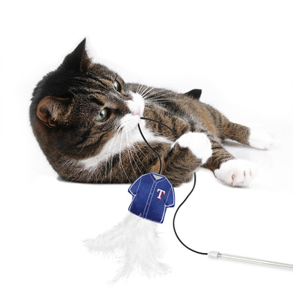 TEXAS RANGERS TEAM JERSEY WAND WITH CAT NIP