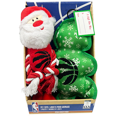 Toronto Raptors Santa Rope/x-mas Tree Toy Boxset