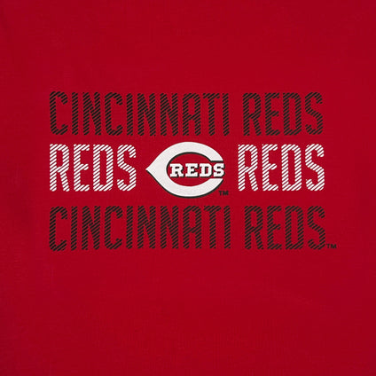 Cincinnati Reds Stripe Text Tee Shirt