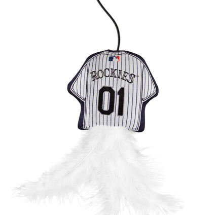 COLORADO ROCKIES TEAM JERSEY WAND WITH CAT NIP