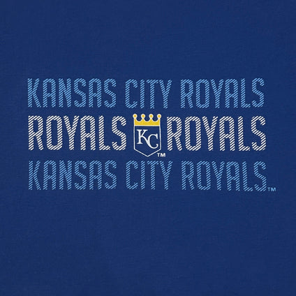 Kansas City Royals Stripe Text Tee Shirt