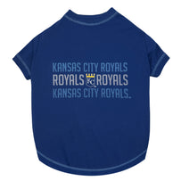 Kansas City Royals Stripe Text Tee Shirt